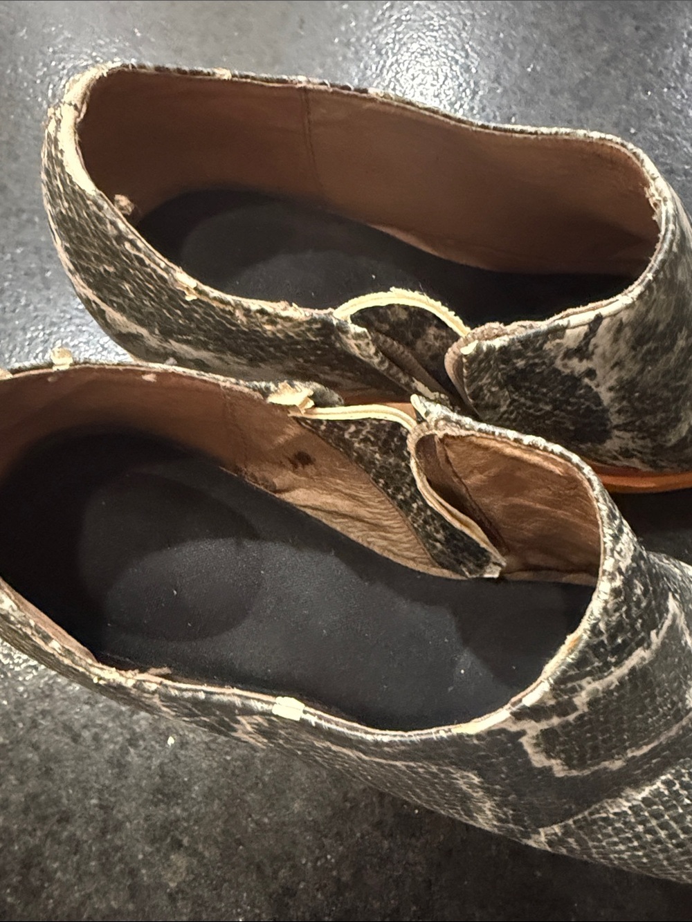 Python-Print Platform Clogs - Gray/Brown - Picture 6 of 7